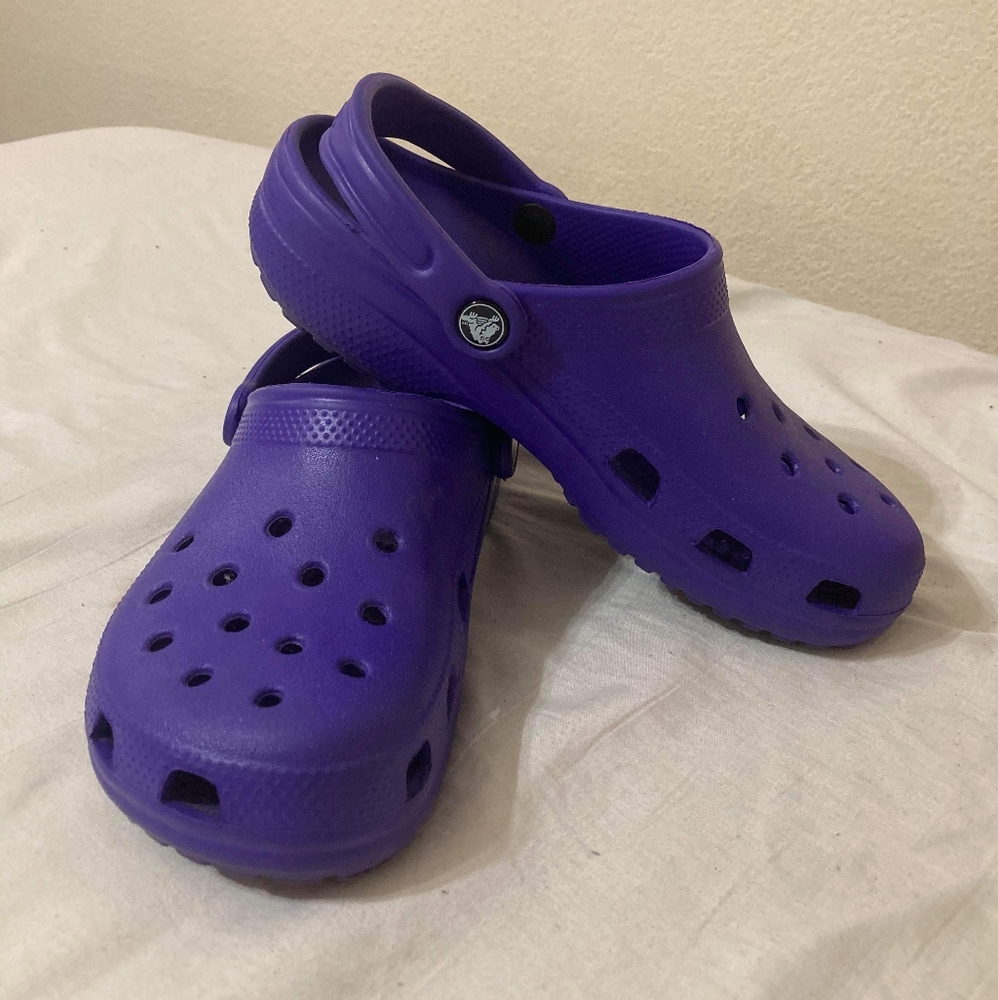 EUC Purple Crocs